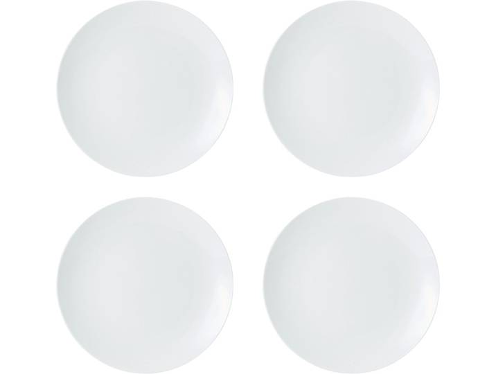 Mikasa - Dinerborden - Chalk - Porselein - Wit - Set van 4 - 27cm