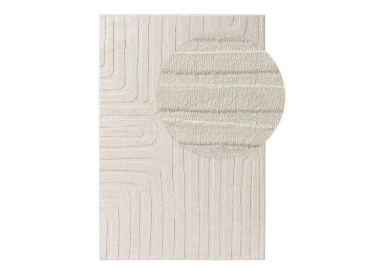 benuta Teppich Paloma Cream 160x230 cm, Creme, Zeichen/Symbole/Nummern/Buchstaben, Rechteckig, 160x230 cm, wasserabweisend, Teppiche und Böden, Teppiche