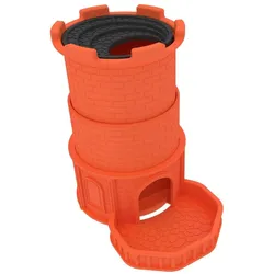 Feldherr Würfelturm Castle of Mystery orange, klappbar und 3D-gedruckt (Kunststoff)
