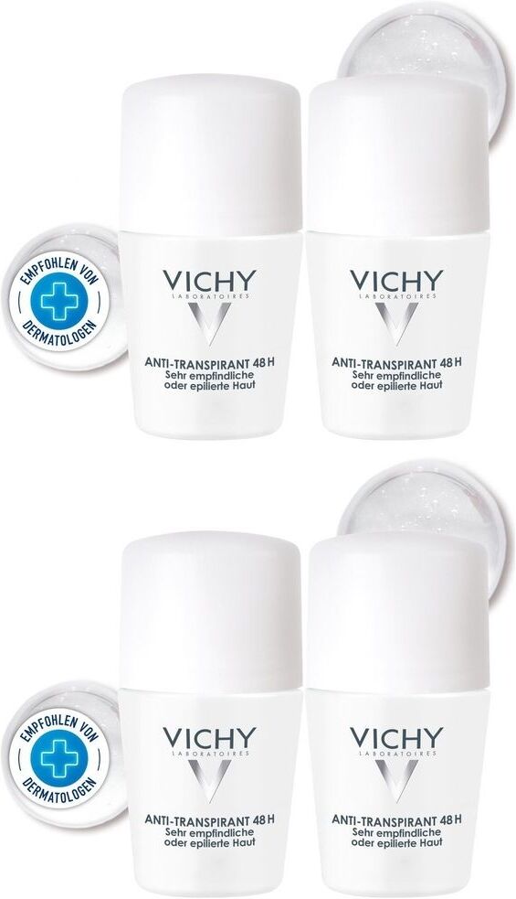 Vichy Deodorant Sensitiv Anti-Transpirant 48h Roll-on x2 2x2x50 ml Roller