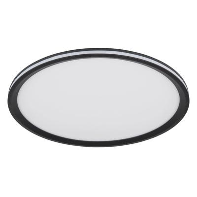 GLOBO LIGHTING Deckenleuchte "BELISSA", schwarz (schwarz matt), Ø 40cm, 1 Stk., Leuchten, Runde Deckenlampe, mehrere Schalt- Leuchtkombinationen, Deckenleuchte