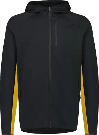 Mons Royale Approach Merino Fleece Mens Hoodie (Black)  - Black - Size: 2X-Large
