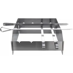 All'Grill, Grillausstattung + Ersatzteile, Edelstahl Schaschlik-Set mit Spritzschutz für EXTREM,Ultra u. Outdoorküche