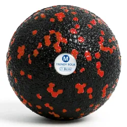 TRENDY SPORT Bola Faszienball schwarz/rot 8 cm
