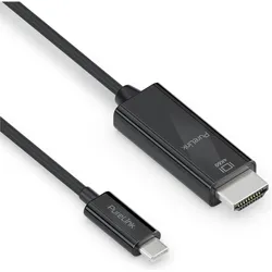 Purelink Kabel IS2201-015 USB Type-C - HDMI, 1.5 m, Schwarz (1.50 m), Videokabel, Schwarz
