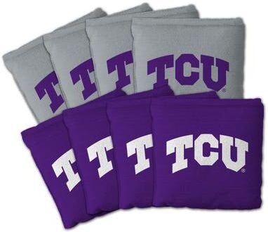 Skip's Garage TCU Horned Frogs NCAA Dual Sided Pro Stop & Slide Cornhole Bags