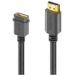 2x Purelink mediahub2 F/M-Verbindungskabel HDMI - HDMI, 2 m (2 m), Videokabel, Schwarz