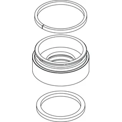 Ideal Standard Rosette MELANGE 3L WT, kpl., Chrom A962054AA