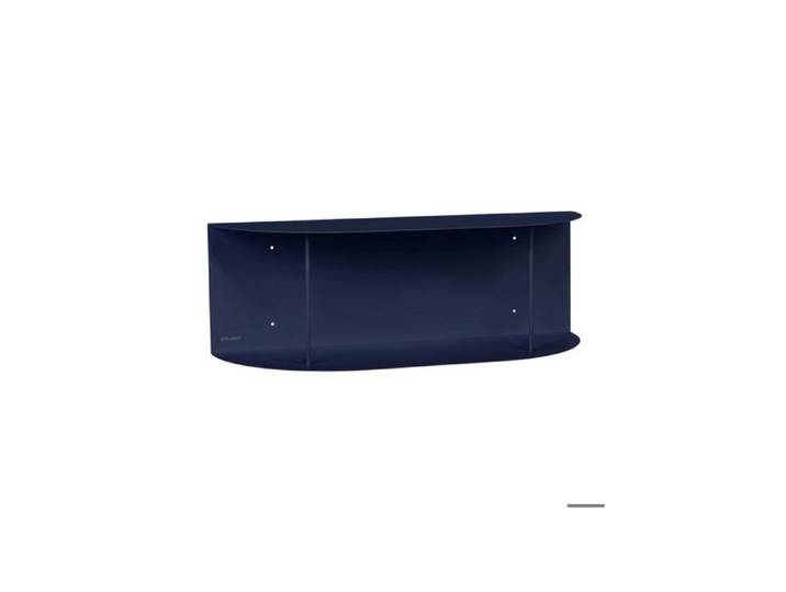 Étagère murale Noo.ma en acier bleu marine 60 cm