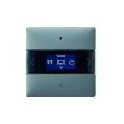 Theben 4969268 KNX-Raumcontroller, integrierter Temperaturregler, KNX Data Secure, Farbe silber iON 108 KNX SR