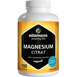 Magnesiumcitrat 360mg Vegan 180 ST