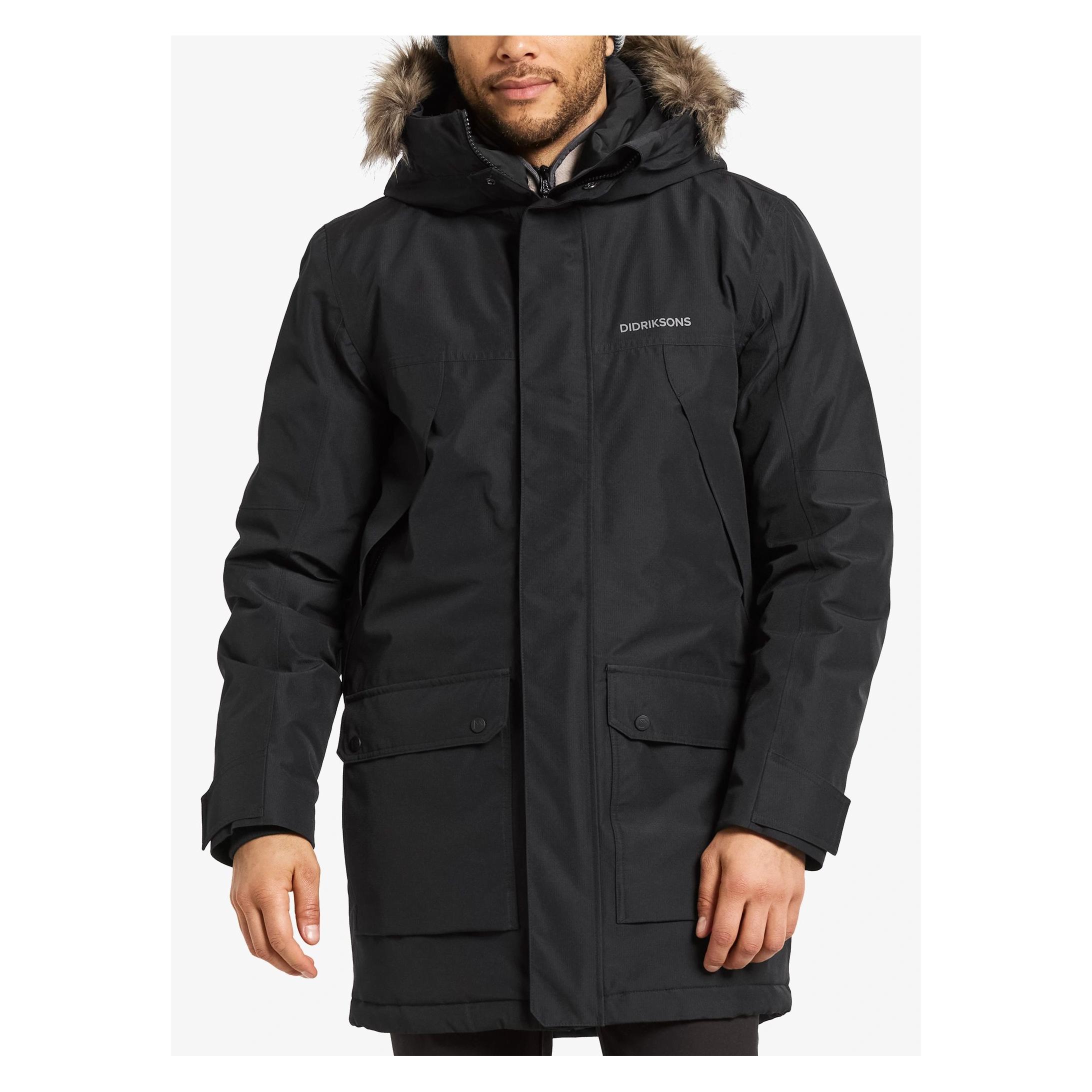 No Name Kurtka ocieplana Didriksons Rick Parka 2 - black rozmiar: xxl (XXL) (676281)
