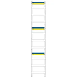 F-Tronic, Verteilerschrank Zubehör, Verteilerfeld 1-feldrig V19N6 H=1350mm 9-reihig 7143636