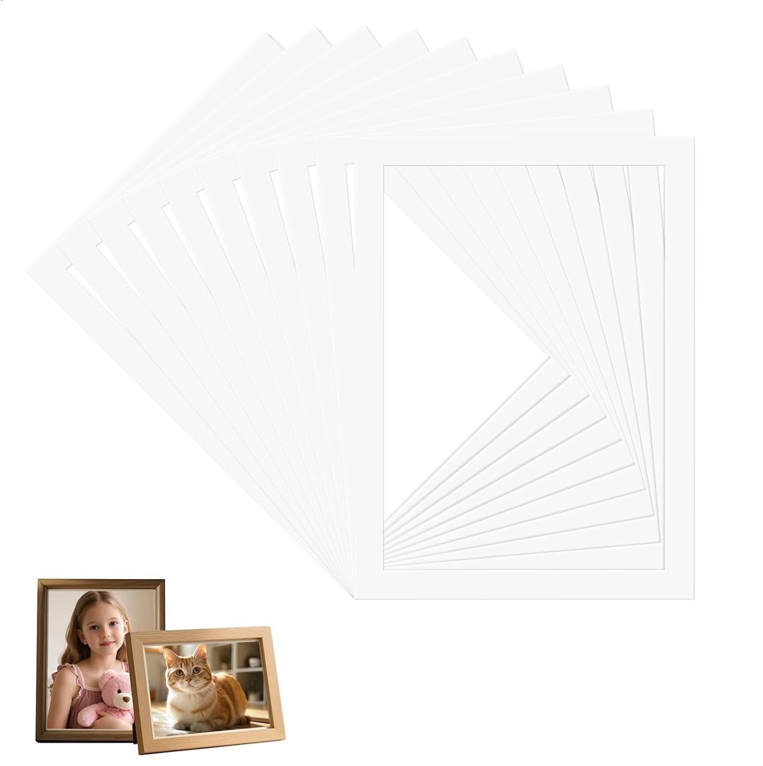 Set van A4 Fotolijsten, Vierkante Wandlijsten voor Duurzame Foto Bescherming en Decoratie