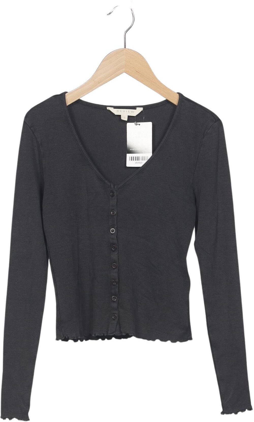 Review Damen Strickjacke, Grau, Gr. S, Elasthan / Baumwolle - Second Hand