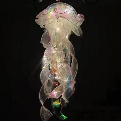 Uplift Essentials DIY Colorful Under The Sea Jellyfish Lantern white