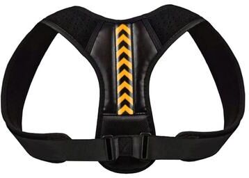 Useful Little Things Adjustable Back Posture Corrector And Spine Reshaping Belt a Black Orange m