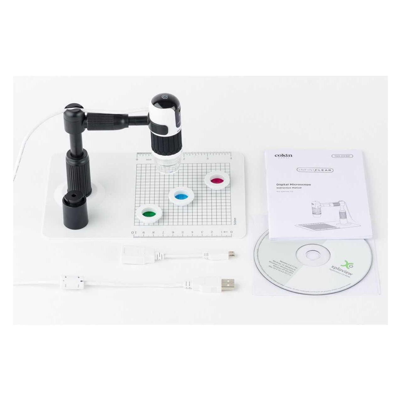 Cokin Infiniclear Digital Mikroskop inkl Filter Mini USB Adaptaer LED Licht (35484903)