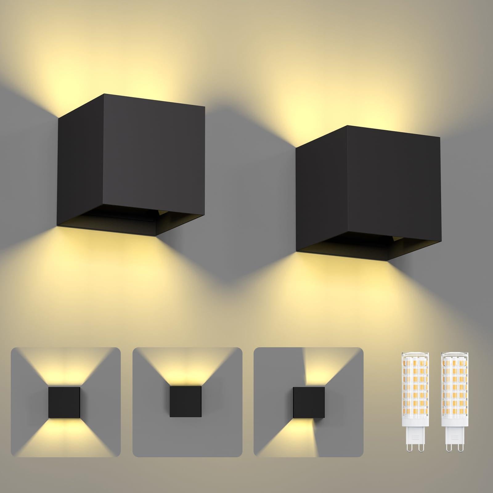 Selius Wandlamp Buiten - Zwart Aluminium - LED - IP65 Waterdicht