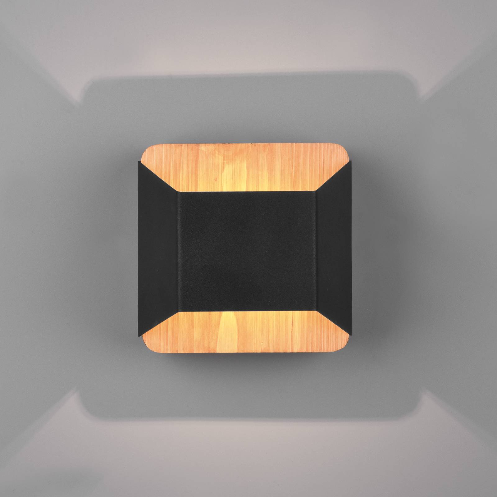 Trio Lighting LED Wall Light Arino, dimmable, Black, Living / Dining Room, metal, Modern, Wall Light