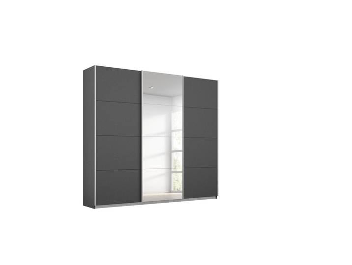 Schwebetürenschrank 203/229/62 cm Grau
