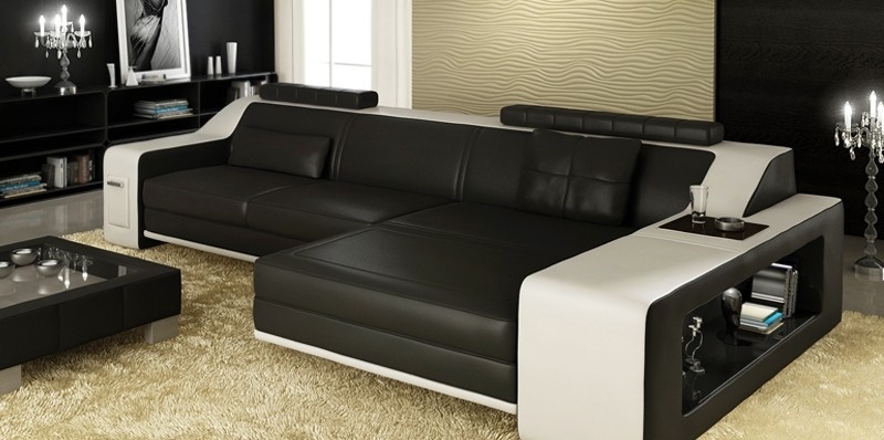 Design Ecksofa Sofa Couch Polster Sitz Eck Garnitur Sofas Leder Themar SW