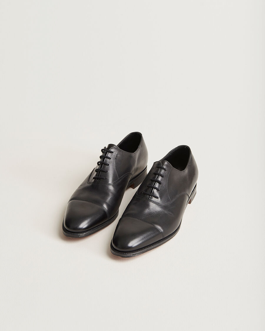 John Lobb City II Oxford Black Calf men EU43,5 Sort