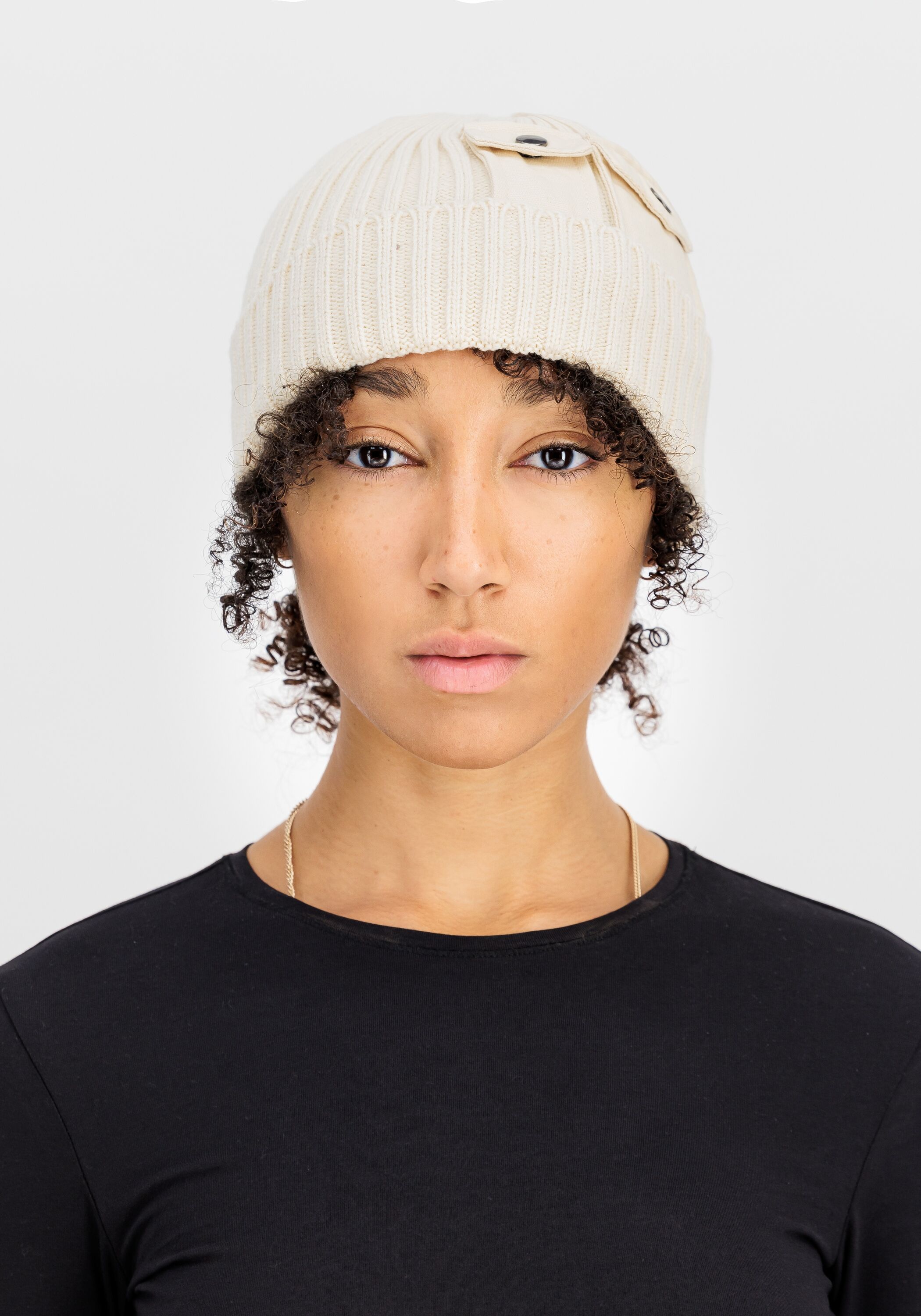 Skimütze ALPHA INDUSTRIES "Utility Beanie", Herren, Gr. onesize, weiss (jet stream weiß), Obermaterial: 100% Polyacryl, Mützen Skimütze jet stream weiß onesize