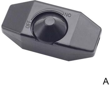 Multicon Wholesale Hub Adjustable Dimmer Knob Controller For Lamp, Dimming Table Light, On Off Switch black