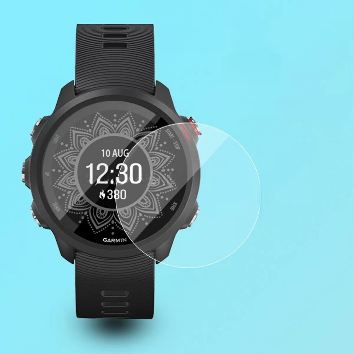 INF 2er-Pack Blendschutz Gehärtetes Glas Displayschutzfolie Kompatibel mit Garmin Fenix 5S
