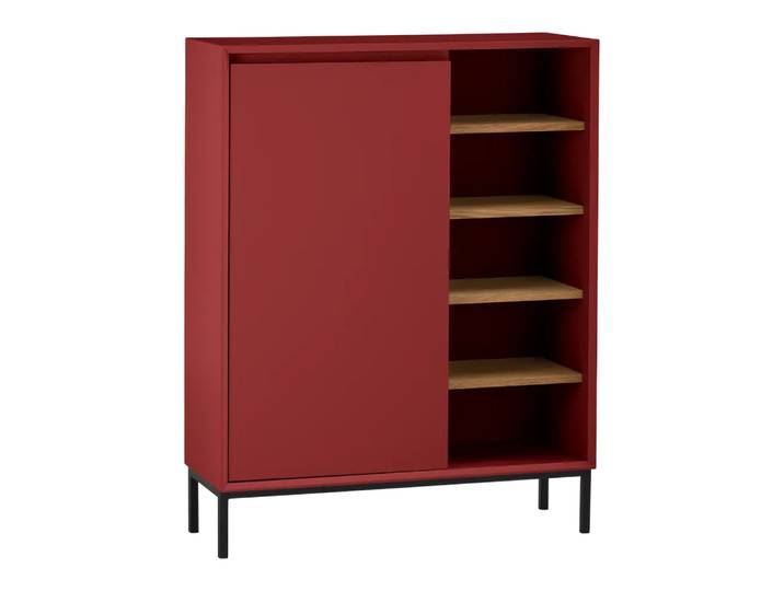 Schuhschrank Frame, Johann Jakob, karmesinrot, Holzwerkstoff