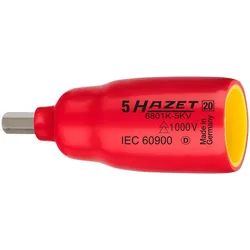 HAZET Schraubendreher-Steckschlüsseleinsatz Vierkant (3/8 Zoll) Innen-Sechskant - 8801K-5KV
