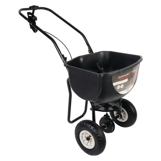 Magni Streugutwagen 20l Ku.schwarz Bereifung Gummiräder luftbereift 10-15m TALEN TOOLS (GP14)