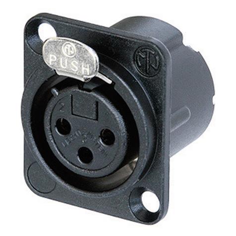 Neutrik XLR-Flanschbuchse (NC3FD-LX-B)