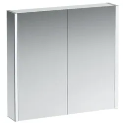 LAUFEN Frame 25 LED-Spiegelschrank 4085039001441, 80cm, 2 Türen, Seite verspiegelt