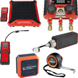 ROTHENBERGER ROVAC PRO Digitale Vakuummessgerät + ROLEAK PRO IR Leckageortungsgerät + ROCOOL MINI Digitale Monteurhilfe + ROSCALE 150 Kältemittellwaage + Bluetooth Lautsprecher - 1000005061-5063-5060-5062-Set