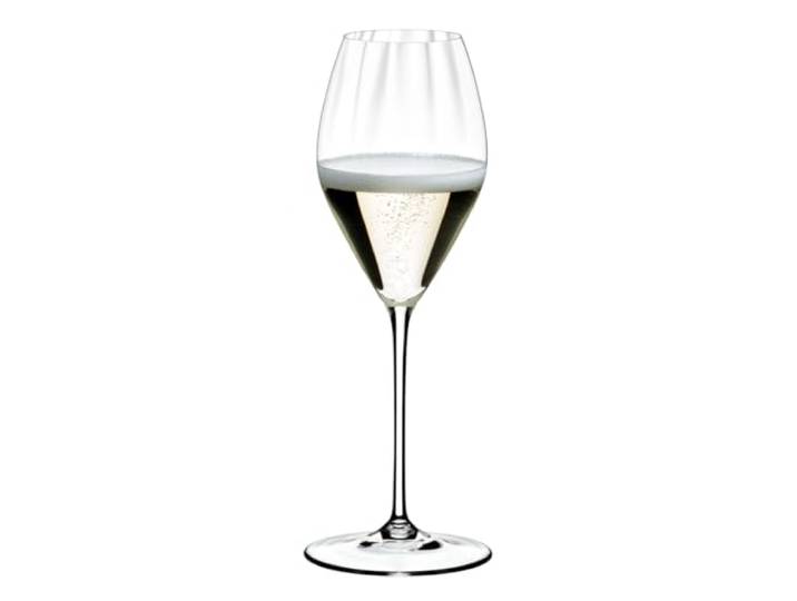 RIEDEL Performance Champagner Gläser 4er Set, 375 ml, Champagnergläser mit optischem Effekt, Kristallglas