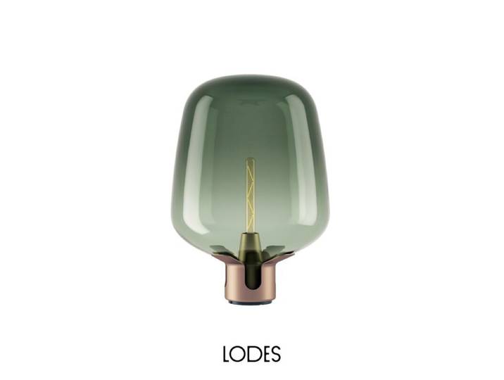 Lodes Tischleuchte Flar - Turquoise , Terra , Large Design, Skan