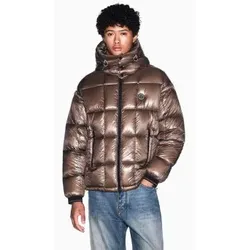 A|X Armani Exchange für Herren. XM003344AF23755U6125 Brauner eleganter Daunenmantel (S), Lässig, Polyamid