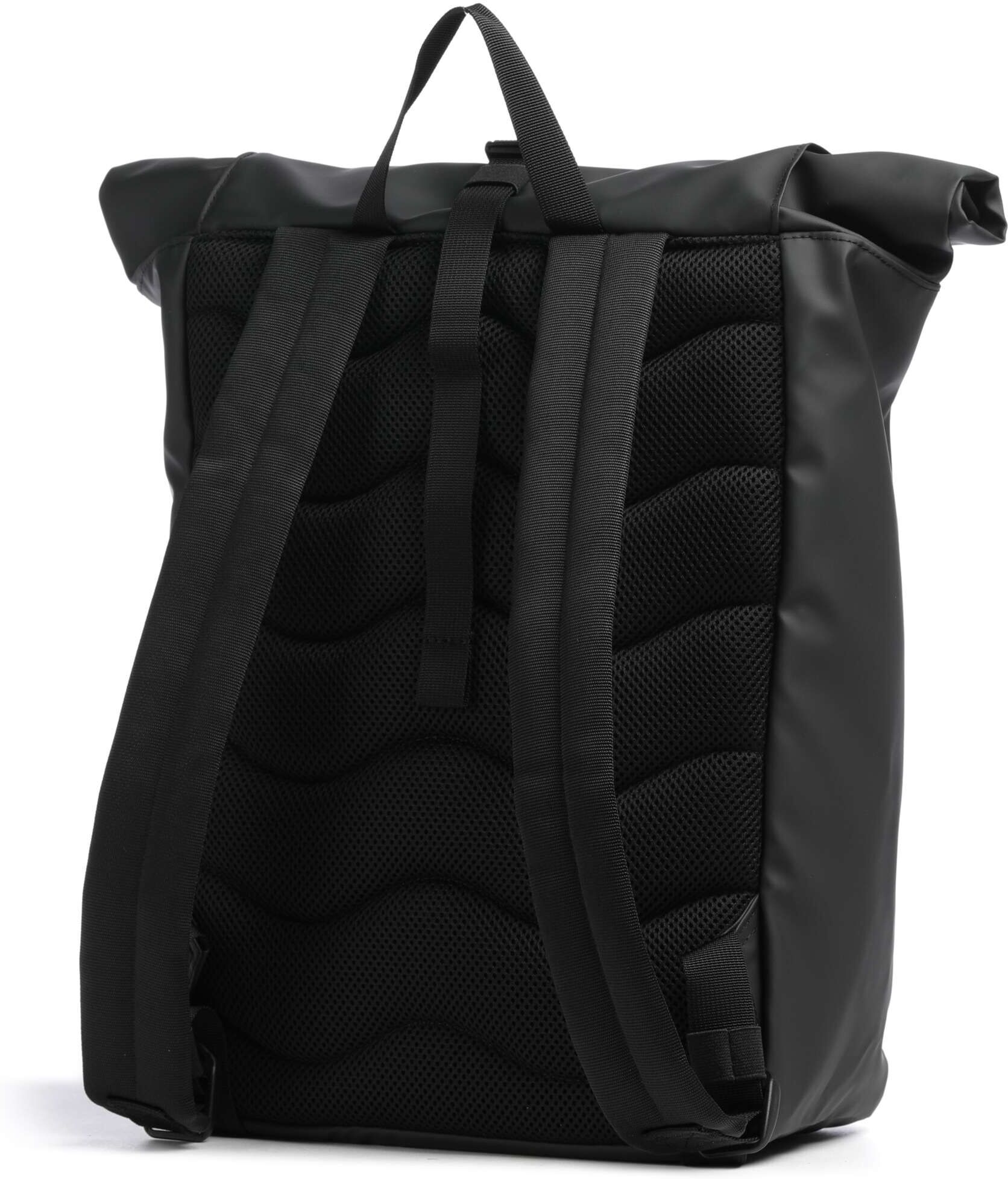 Sandqvist Stream Rolltop Rucksack, schwarz
