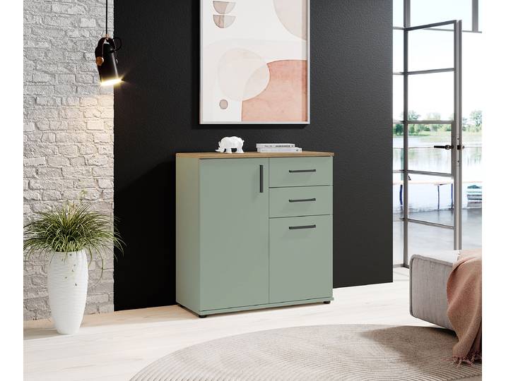 Commode - 80 cm 80 x 84 x 35cm Vert