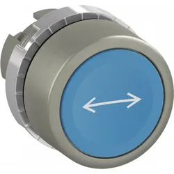 ABB P9MPNLG007 Drucktaster Metall blau, bedruckt Symbol " "