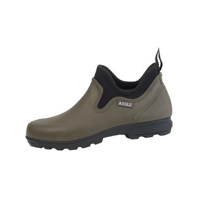 Gummistiefel AIGLE "Lessfor Plus", Damen, Gr. 41, grün (kaki), Obermaterial: 100% Gummi rubber., Schuhe Gummistiefel