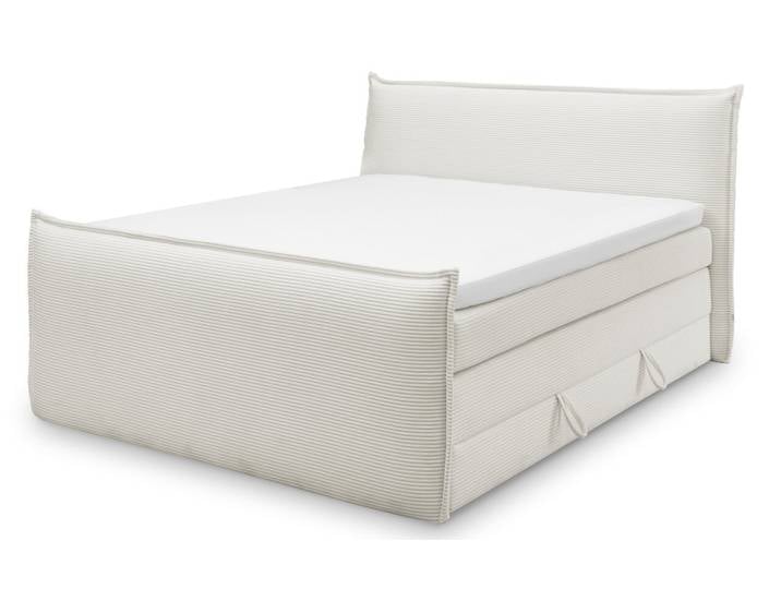 Set one by Musterring Boxspringbett SET ONE FLORIDA, creme, Cord