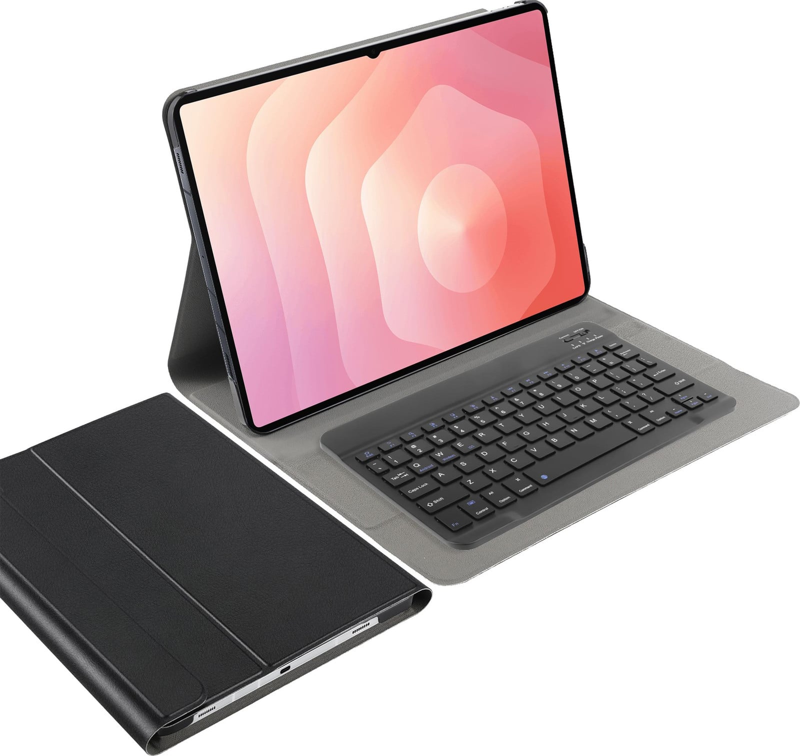 Just in case Tablet Hoes met Bluetooth Toetsenbord voor Samsung Galaxy Tab S12 Ultra / S11 Ultra - QWERTY - Zwart