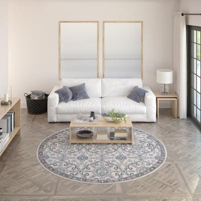 Alise Rugs Hamilton Traditional Damask Indoor Area Rug