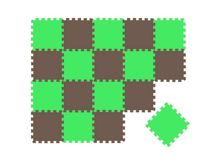 SPIELMATTE ab Null - 180/90/1 cm Puzzlematte Grün