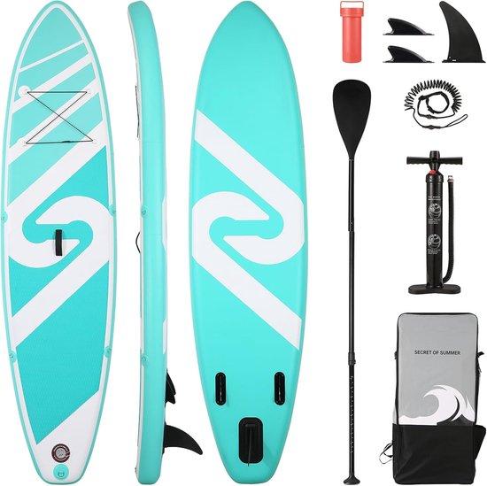Schnelleinkauf - Aufblasbares Stand Up Paddle Board 305x76x15cm mit Premium-Zubehör für Jung und Erwachsene - ideal für Outdoor in Ocea