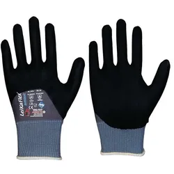 Leipold, Schutzhandschuhe, Handschuhe LeikaFlex Brilliant Grösse 10 grau/schwarz PSA-Kategorie II (10)