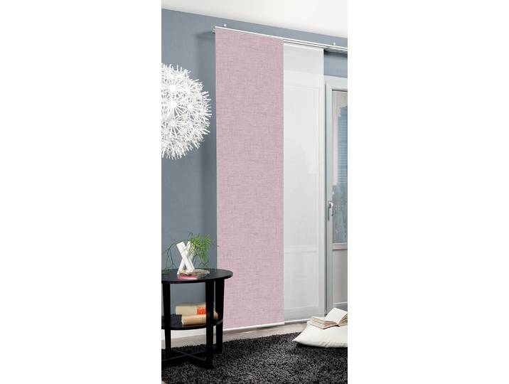Panneau japonais Pive 60 x 245cm Rose foncé/Rosé 1 set